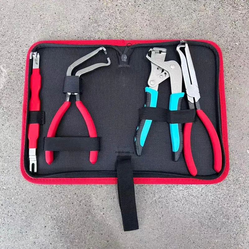 Red and black elbow 60 degree power-off pliers bolt pliers multi-purpose pliers car oil pipe separation harness pliers cross-border pliers