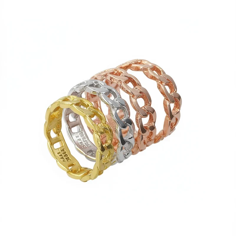 Champagne White Alloy Cocktail Ring Gold Plated Trendy Unisex Fashion Ring Party Daily Wear