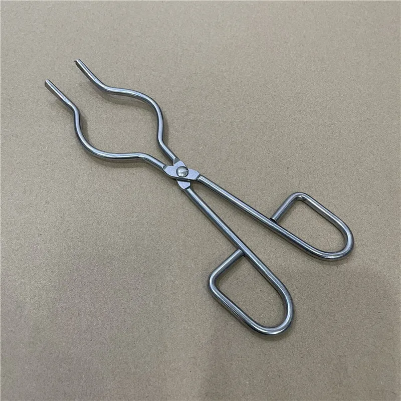 Thickened Stainless Steel Crucible Clamp Laboratory Crucible Jacket Rumi High Temperature Ceramic Clamp Chemical Beaker Clamp Fire Clamp