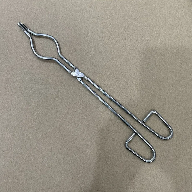 Thickened Stainless Steel Crucible Clamp Laboratory Crucible Jacket Rumi High Temperature Ceramic Clamp Chemical Beaker Clamp Fire Clamp