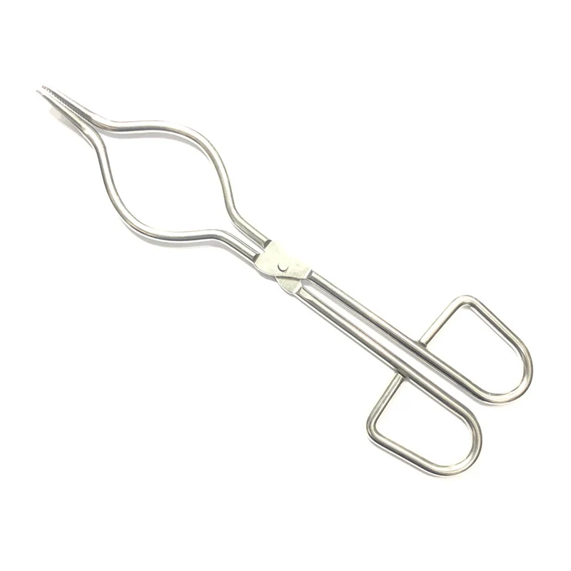 Thickened Stainless Steel Crucible Clamp Laboratory Crucible Jacket Rumi High Temperature Ceramic Clamp Chemical Beaker Clamp Fire Clamp