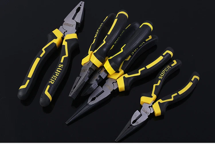 Forte rubber eccentric labor-saving pliers wire pliers vice diagonal pliers pointed nose pliers multi-function pliers