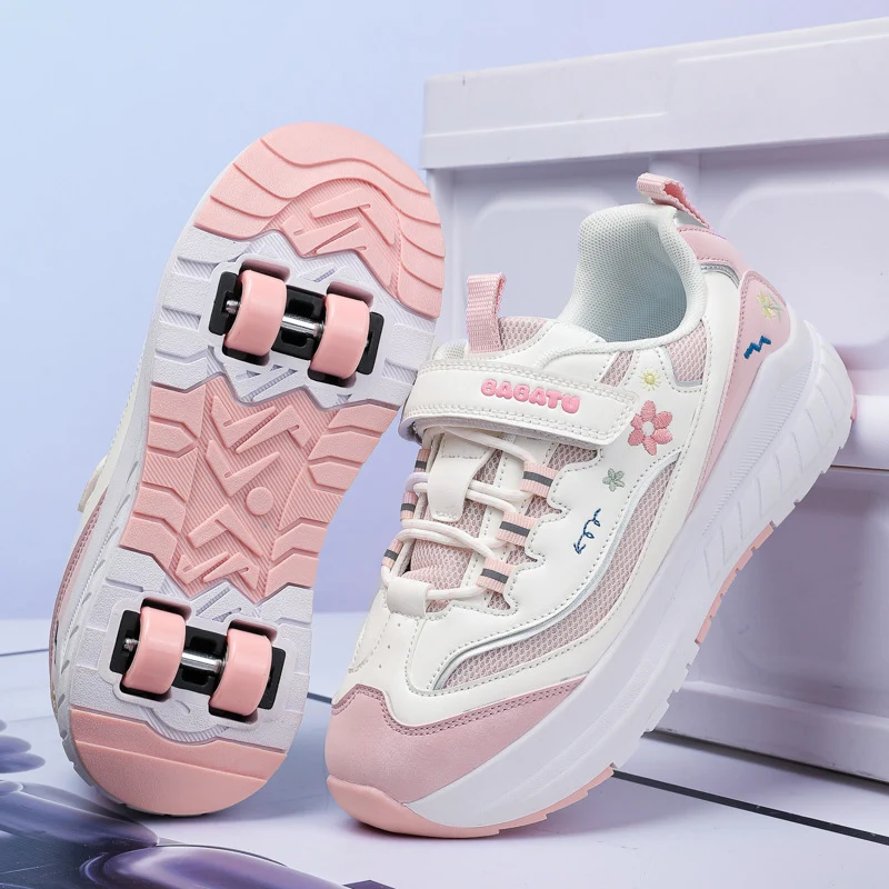 Girls' Roller Skates, Sports Shoes, New Kidsren's Walking Shoes, Medium and Large Kidsren's Dad's Shoes, Girls' Roller Skates, Running Shoes