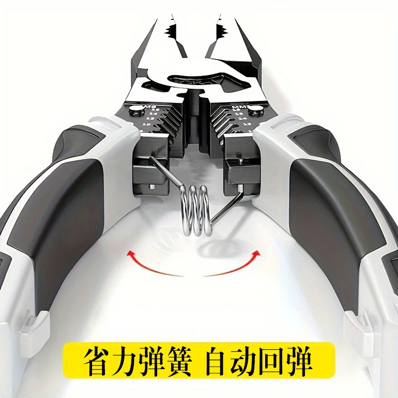 German-Style Multi-Functional Hand Pliers, Industrial-Grade Eccentric Wire Pliers, Needle-Nose Pliers, Diagonal Nose Pliers, Electrician's Special Pliers for Wire Stripping