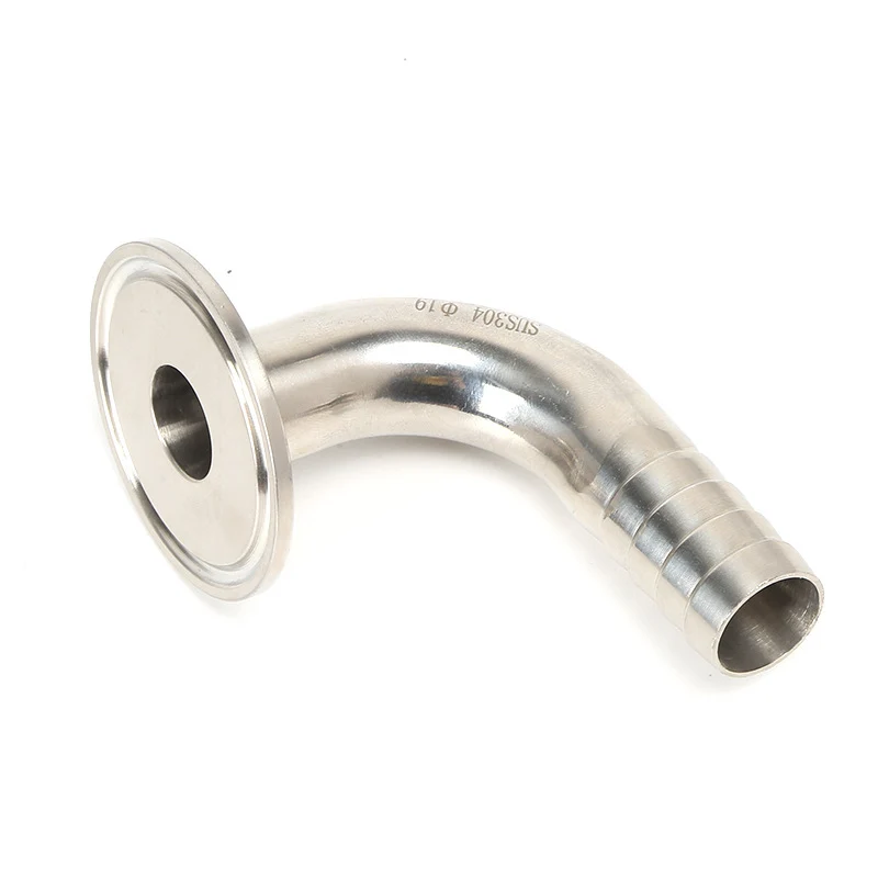 SS304 SS316L stainless steel 90 degree quick loading leather pipe elbow