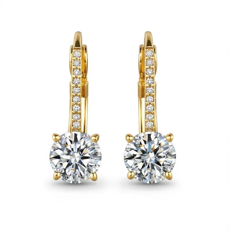 Elegant Fashion Earrings Minimal Design Women Daily Wear Jewelry Earrings