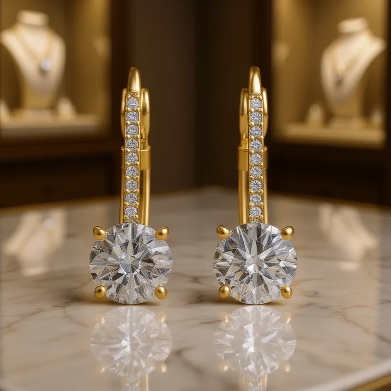 Elegant Fashion Earrings Minimal Design Women Daily Wear Jewelry Earrings