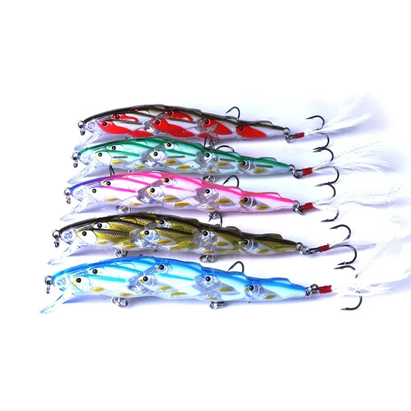 5pcs/box 5.5cm 8g Crankbaits Set for Bass Fishing Lures Hard Baits Topwater Lures Crank Bait Kit Fishing Tackle