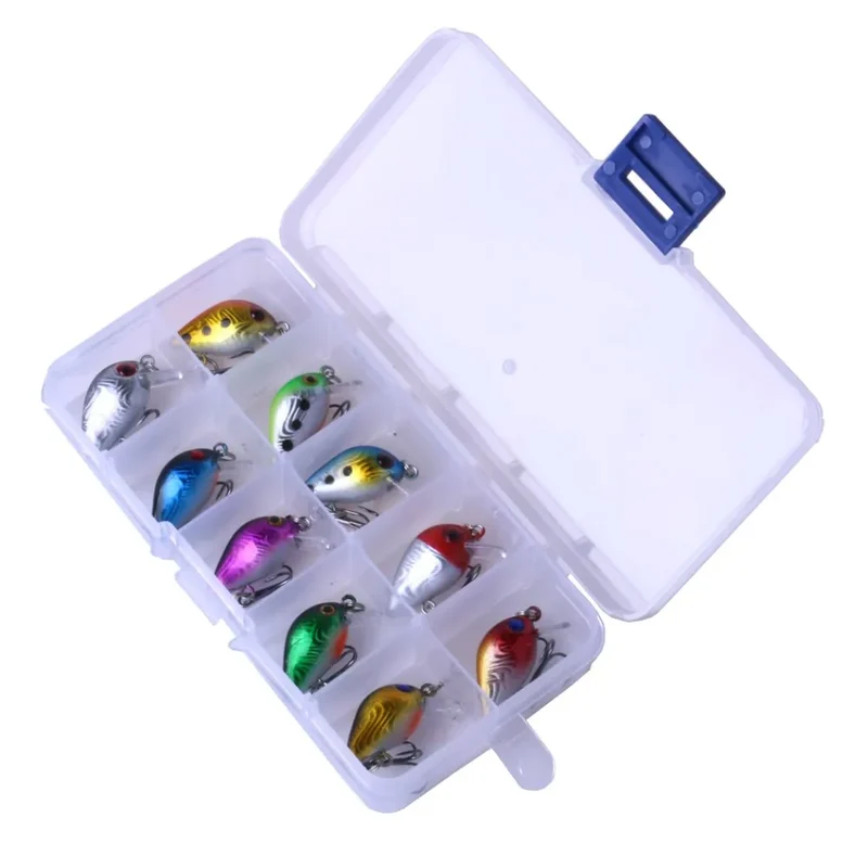 5pcs/box 5.5cm 8g Crankbaits Set for Bass Fishing Lures Hard Baits Topwater Lures Crank Bait Kit Fishing Tackle