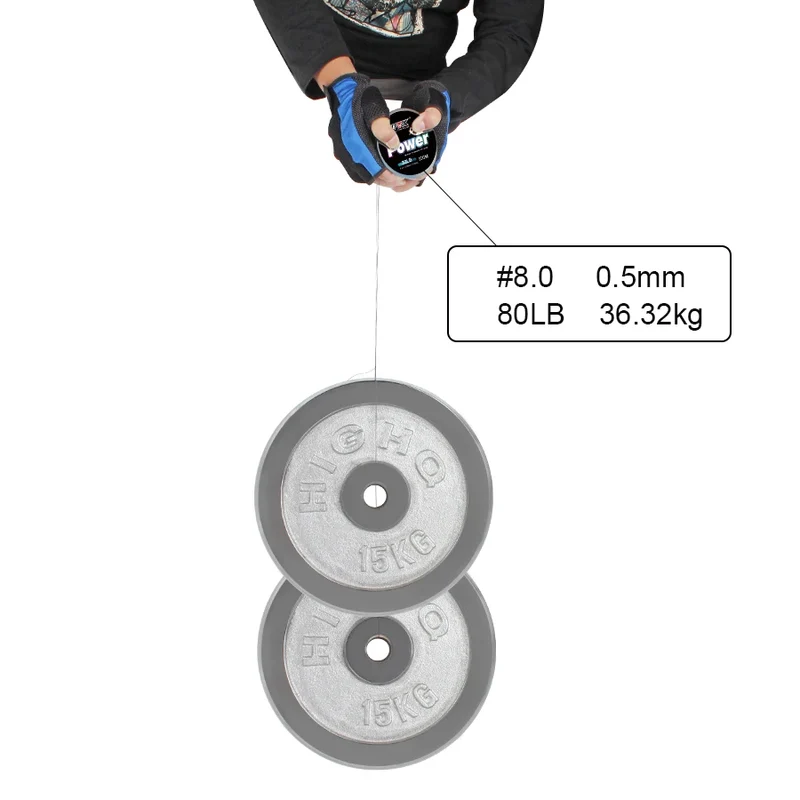 FTK 100m 4X Braided PE Fishing Wire Super Abrasion Resistance Floating Line for Stream Lake River Fishing