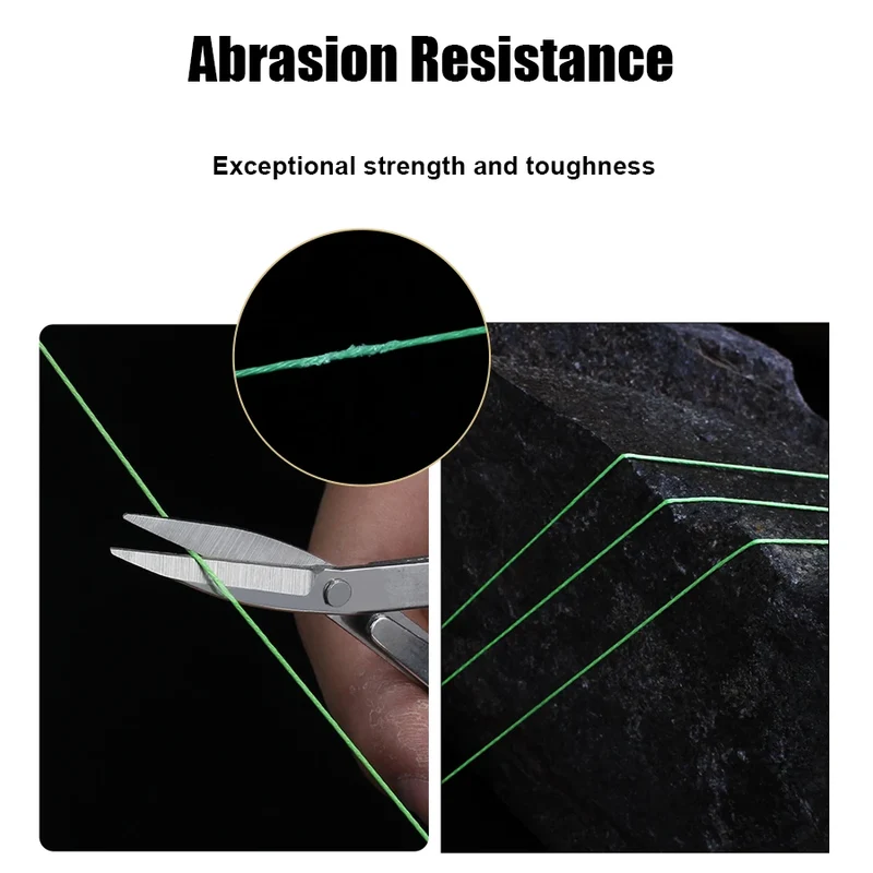 FTK 100m 4X Braided PE Fishing Wire Super Abrasion Resistance Floating Line for Stream Lake River Fishing