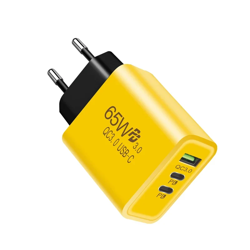 2025 Trending Products 65W Power Adapter Portable Wall Phone Charger Suitable for Any Mobile Phone Plug Travel Adapter