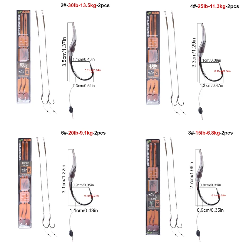 FTK Carp Fishing Hair Rigs Braided Line Thread Steel Hook Rigs Fishing Terminal Tackle