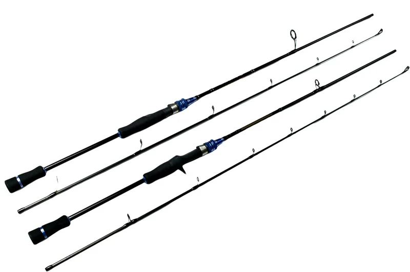 YJTY57 6'6'' Two-Section Seawater Fishing Rod Spinning Casting Rod for Lake and Stream Fishing