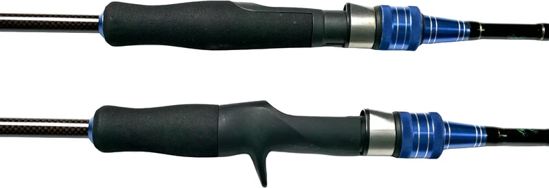 YJTY57 6'6'' Two-Section Seawater Fishing Rod Spinning Casting Rod for Lake and Stream Fishing