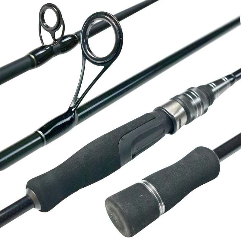 YJTY57 6'6'' Two-Section Seawater Fishing Rod Spinning Casting Rod for Lake and Stream Fishing