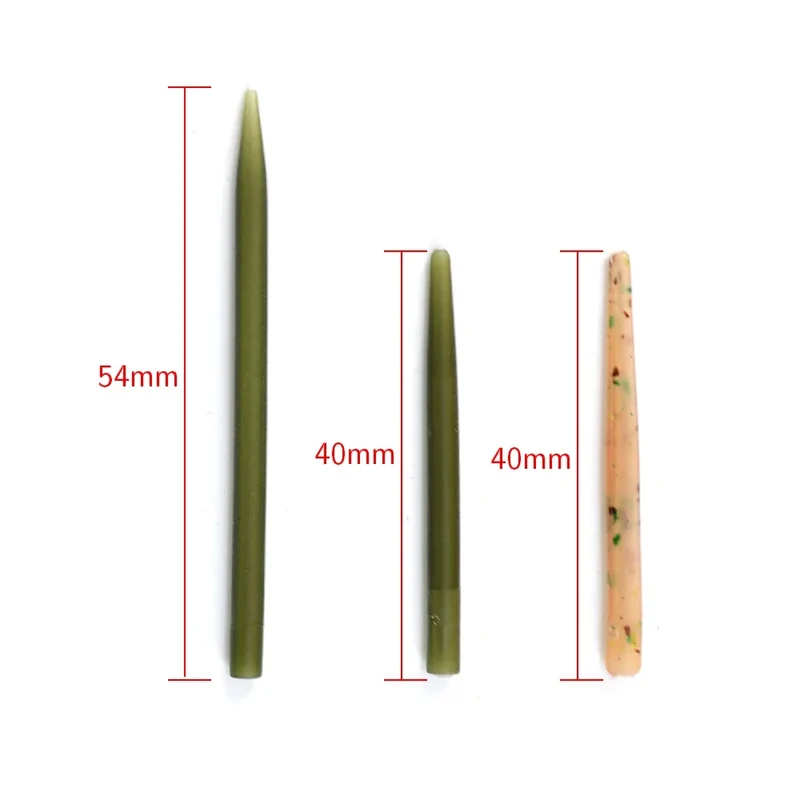 500pcs Carp Fishing Anti Tangle Sleeves Connect with Hook for Carp Fishing Terminal Tackle Camo Green 3 Sizes