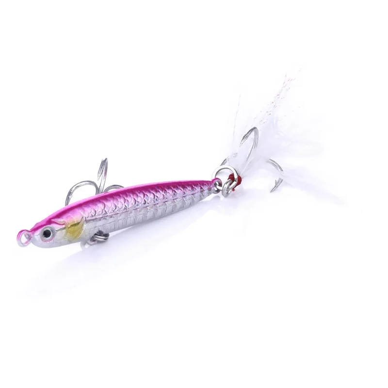 Wholesale Newup 8.2CM 42G Artificial Bait Hard Lead Slow Metal Jig Fishing Lure with 3D Eyes for Wholesale