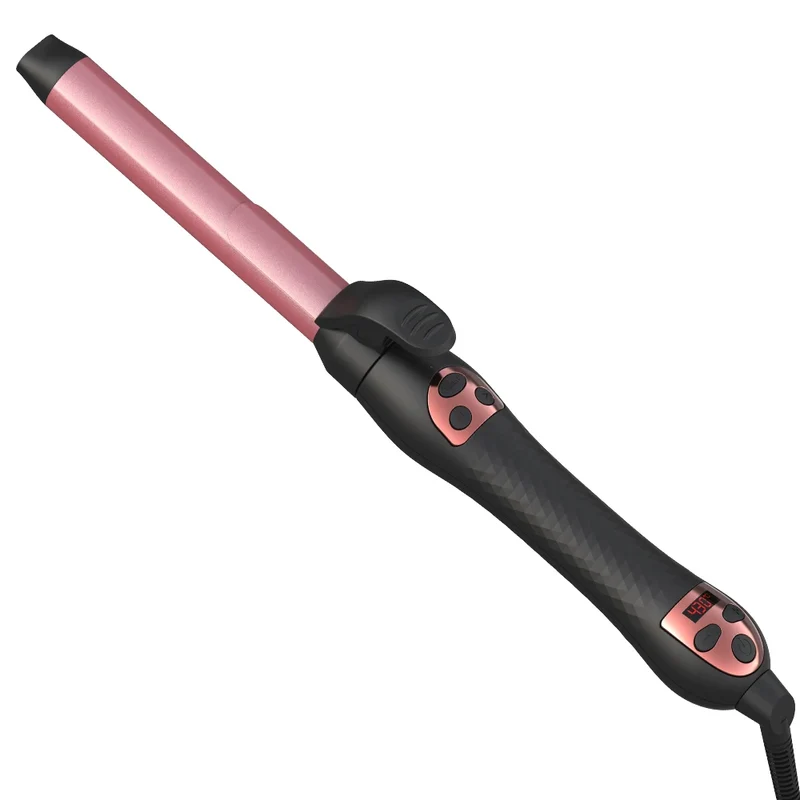 Automatic MCH Electric Hair Curler Portable Ceramic Rotating Multi Self Grip LCD Temperature Display for Household Use