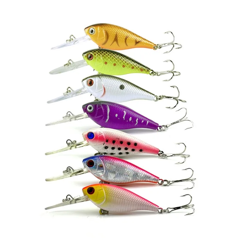 Hengjia 3d Eyes Hard Body 5cm Small Minnow Flying Fishing Lure