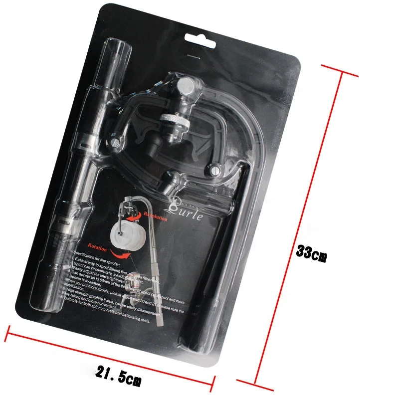 High Quality 333g PVC Fishing Reel Winder 29.5*22.5*3.5 Spooler Spinning Reel Spool for Lure Aluminium Metal for Shark Streams