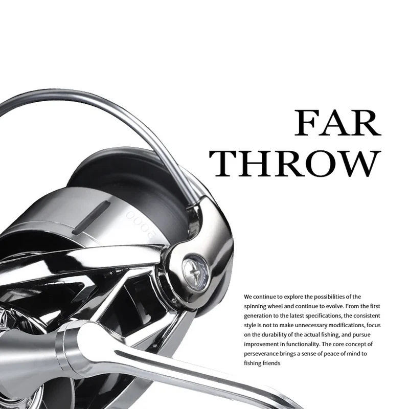 High Performance EA Spinning Reel All Metal Line Cup Fishing Wheel Sea Freshwater Fishing Gap-Free Casting Lake River Stream