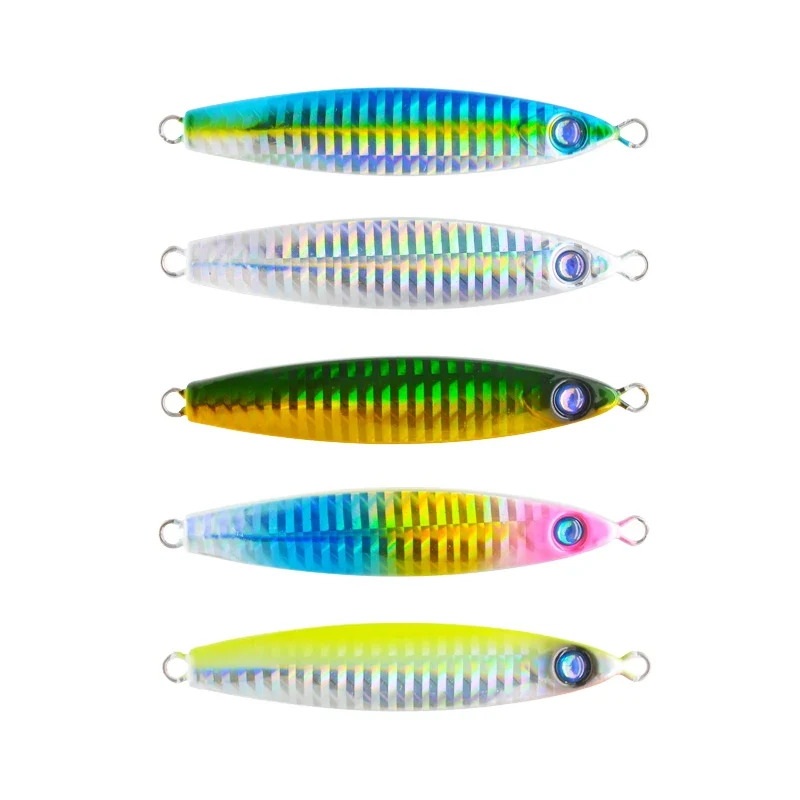 JIGGINGSOUL-RTS191-Wholesale 60g 80g Casting Jigging Fishing Lures Sense Slow Pitch Metal Saltwater Jig Bait Lead Fish Pesca