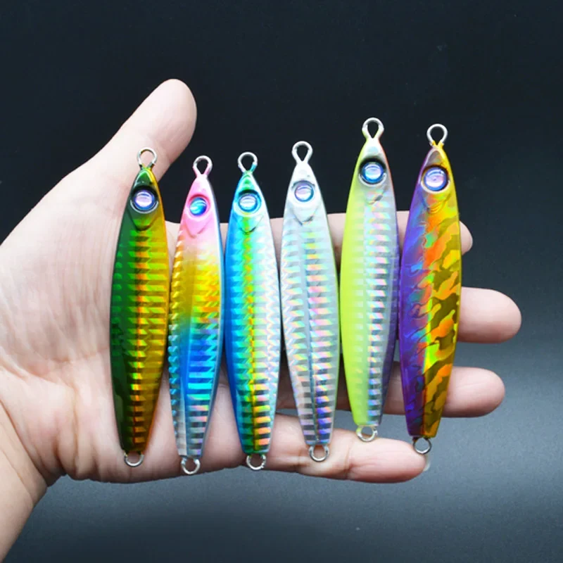 JIGGINGSOUL-RTS191-Wholesale 60g 80g Casting Jigging Fishing Lures Sense Slow Pitch Metal Saltwater Jig Bait Lead Fish Pesca
