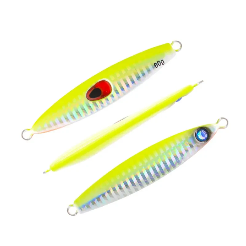 JIGGINGSOUL-RTS191-Wholesale 60g 80g Casting Jigging Fishing Lures Sense Slow Pitch Metal Saltwater Jig Bait Lead Fish Pesca
