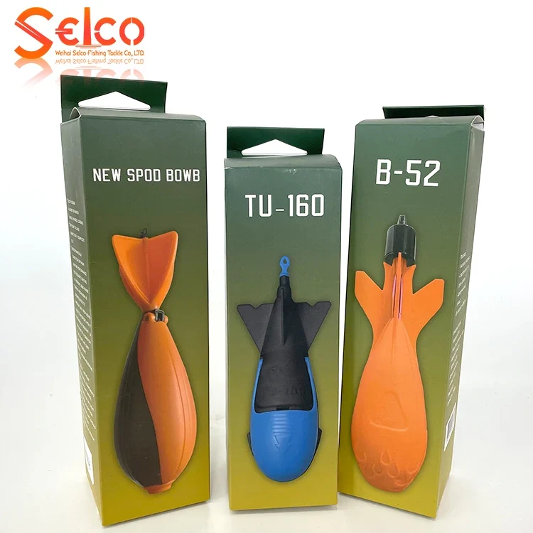 Selco Wholesale Abs Medium Fishing Feeders Medium Spomb Fishing Water Bomb Bait Carp Fishing Feeder