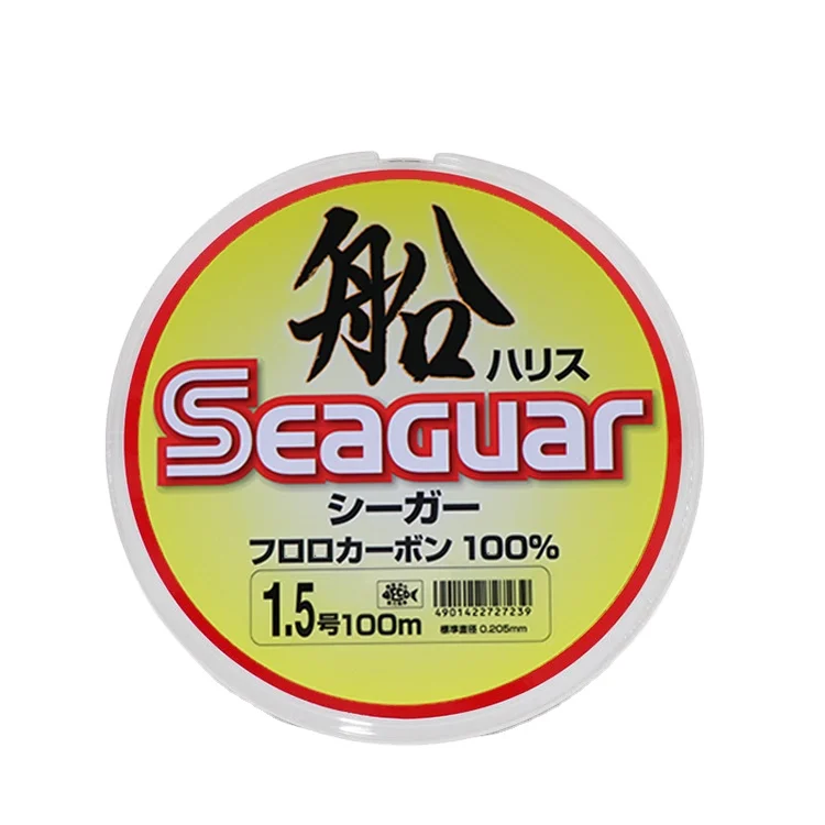 Super Strong Japan Seaguar 100M Fluorocarbon Fishing Line Transparent Monofilament for River and Boat Fishing