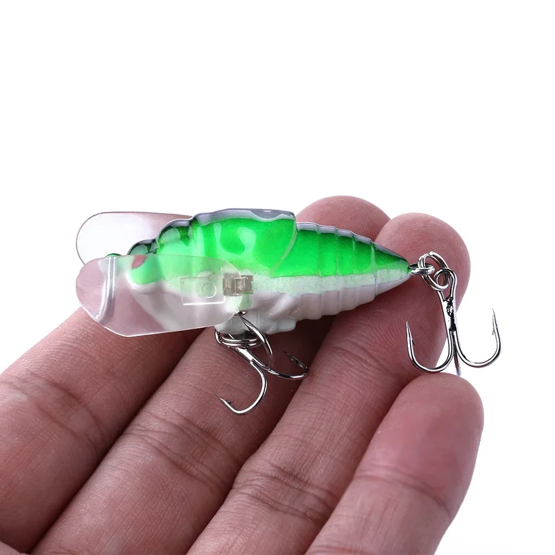 4cm/6.4g Swing Finishg Cricket Insect Bait Minnow Hard Lure Fishing Isca