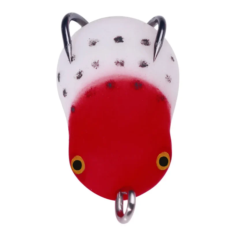 Soft Frog Fishing Lure 2.5CM 3G Double Hook Sequins Thunder Frog Rabbit Bait with Blade Tail Fishing Bait