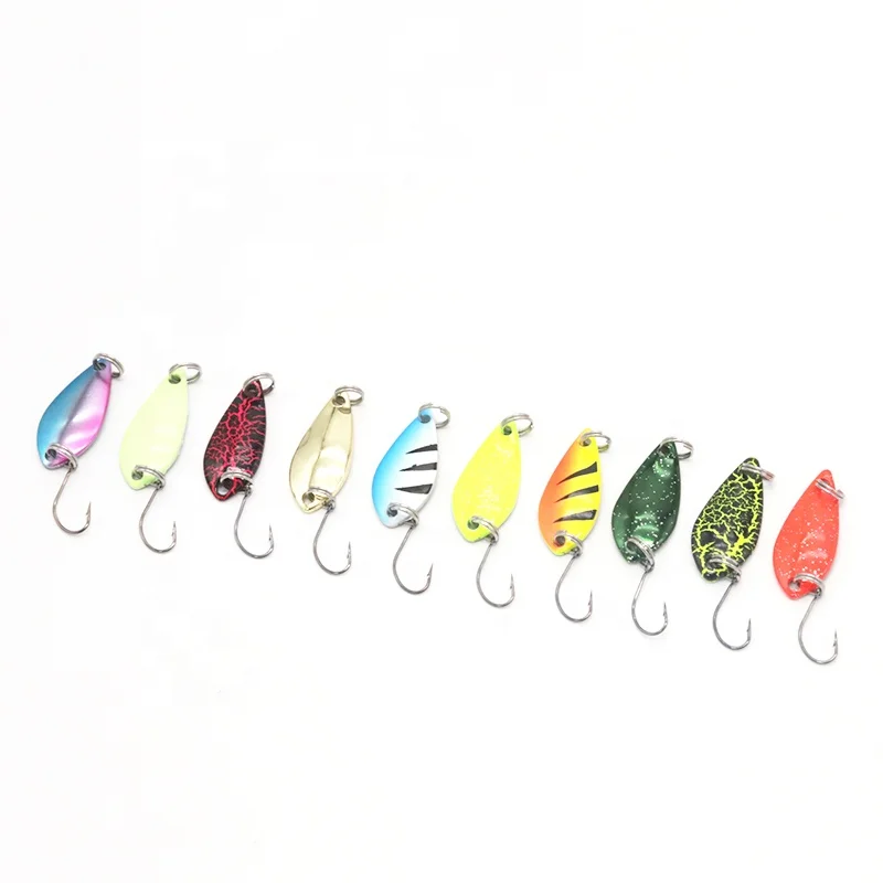 Wholesale Fishing Spoon Lures Trout 2.5/3.5/5 g Metal Spoon Lure 2022 Fishing Tackle Lure Trout Bass Fishing Artificial Bait