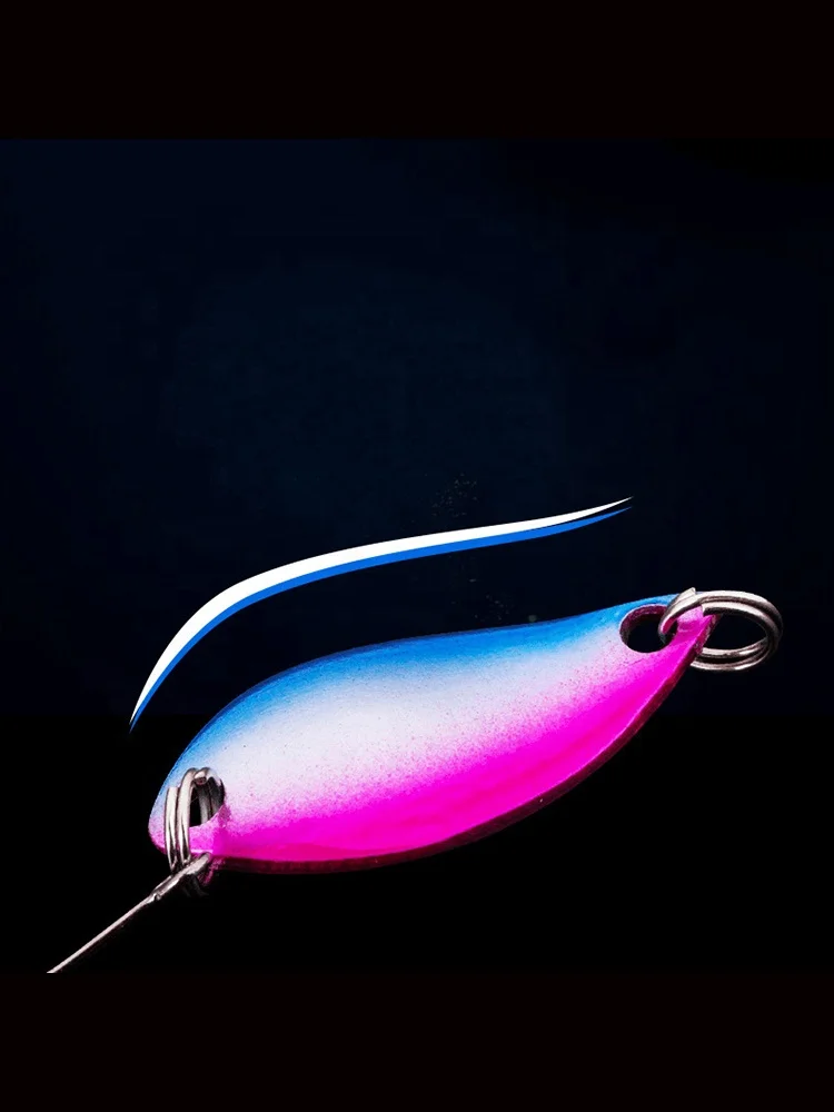 Wholesale Fishing Spoon Lures Trout 2.5/3.5/5 g Metal Spoon Lure 2022 Fishing Tackle Lure Trout Bass Fishing Artificial Bait