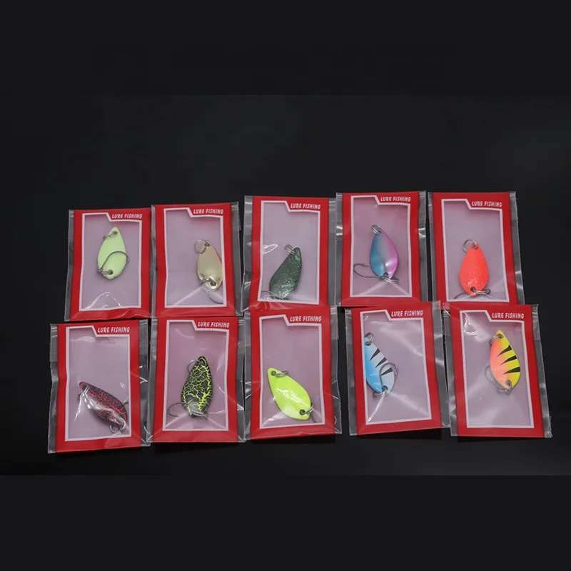 Wholesale Fishing Spoon Lures Trout 2.5/3.5/5 g Metal Spoon Lure 2022 Fishing Tackle Lure Trout Bass Fishing Artificial Bait