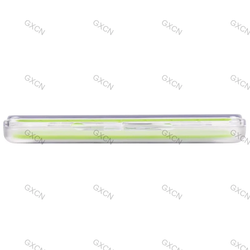 Ultra Slim Fly Fishing Fly Box Flies Silicone Case Plastic Pocket Clear Lid Easy Slit Green Small Vest