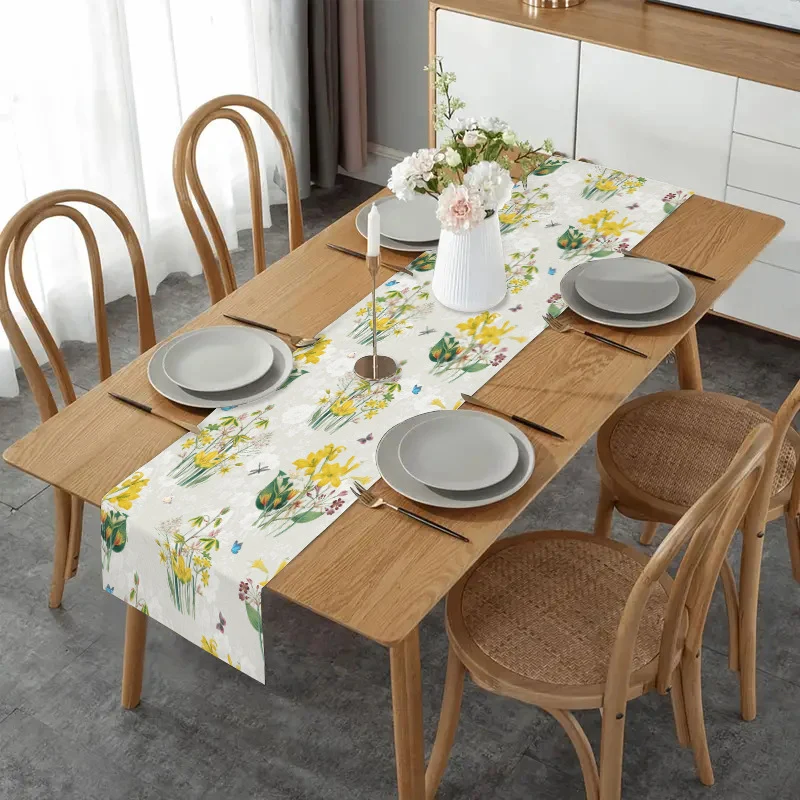 Amazon New Daffodil Table Flag Printing Simple Style Living Room Kitchen Dining Table Decorative Table Amazon Tablecloth