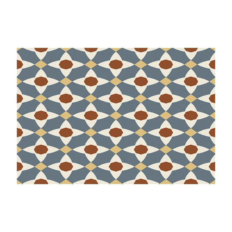 Temu Cross-Border New Product Ins Style Small Fresh Placemat Digital Printing Square Insulation Mat Restaurant Table Mat Wholesale