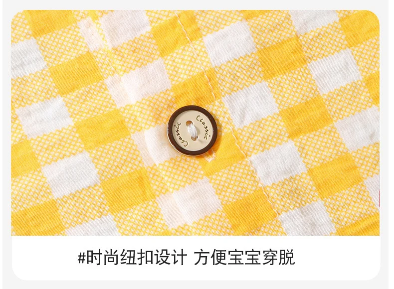 Boys and Girls Cloud Cotton Home Clothes Set Summer Cardigan Cartoon Kidsren's Pajamas Tops Pants Spring & Fall Two-Piece Set