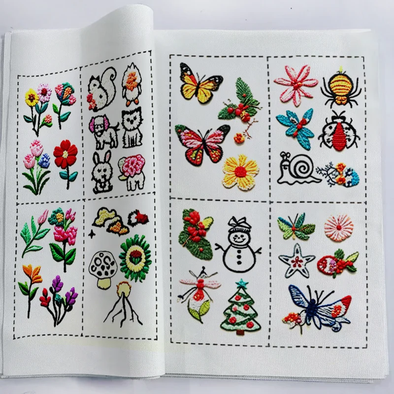 Cross-Border Popular Original Stitchbook Needlework Handmade Embroidery Needlework DIY Embroidery Book Embroidery Material Kit