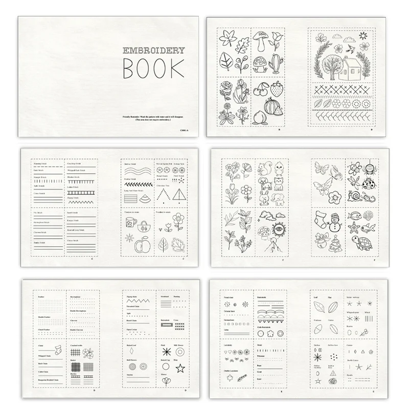 Cross-Border Popular Original Stitchbook Needlework Handmade Embroidery Needlework DIY Embroidery Book Embroidery Material Kit