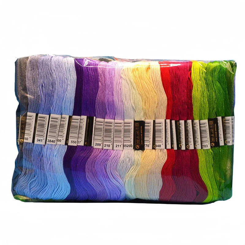 200 color 100 color 50 color cross embroidery thread embroidery thread 6 strands 8 meter branch diy embroidery tool material suit batch