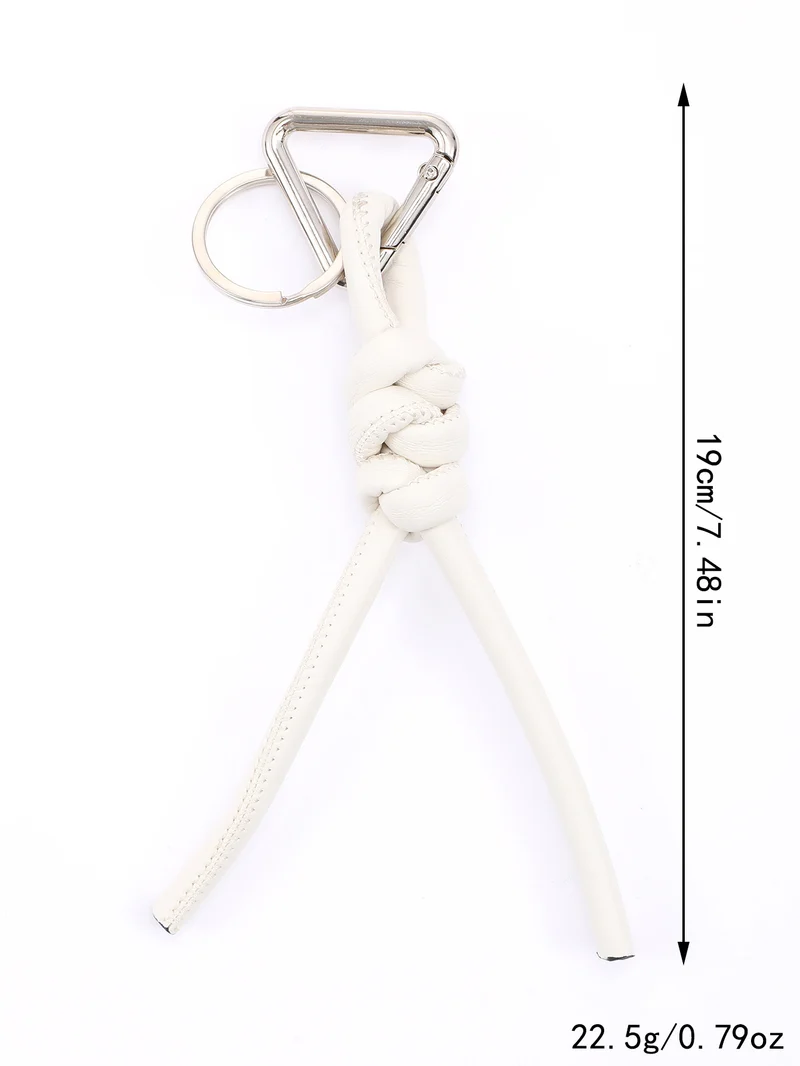 New triangle key chain PU hand-woven diamond key ring bag pendant key chain