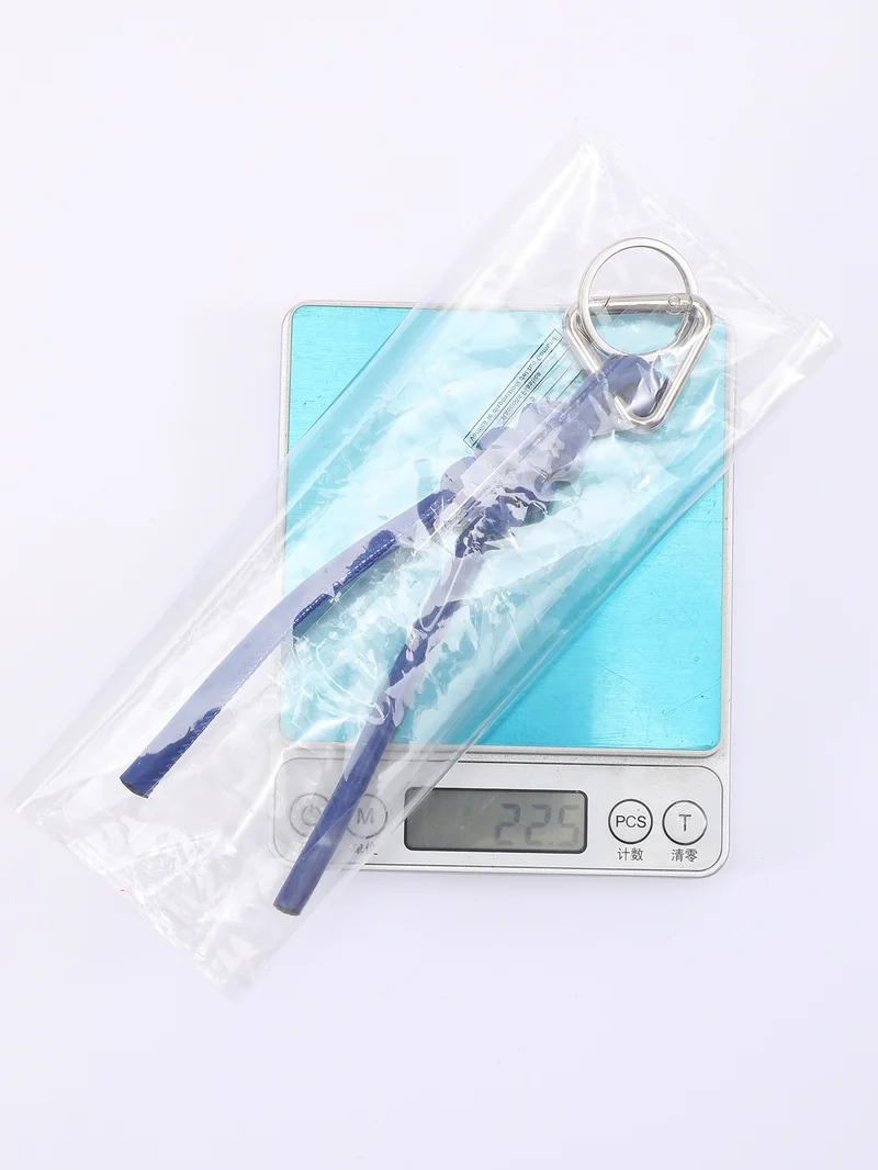 New triangle key chain PU hand-woven diamond key ring bag pendant key chain