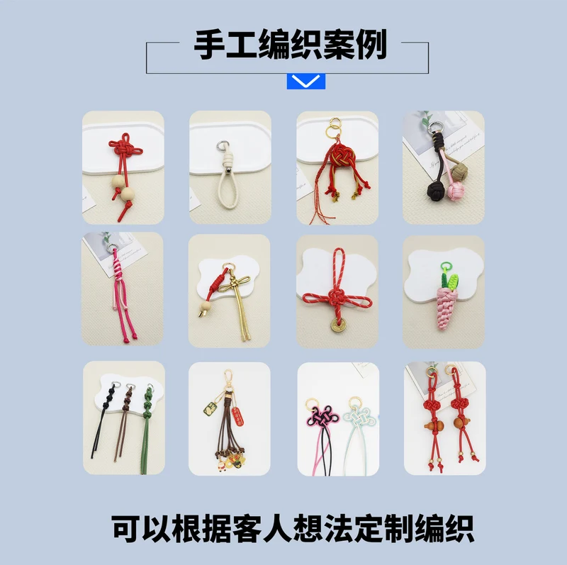 New triangle key chain PU hand-woven diamond key ring bag pendant key chain