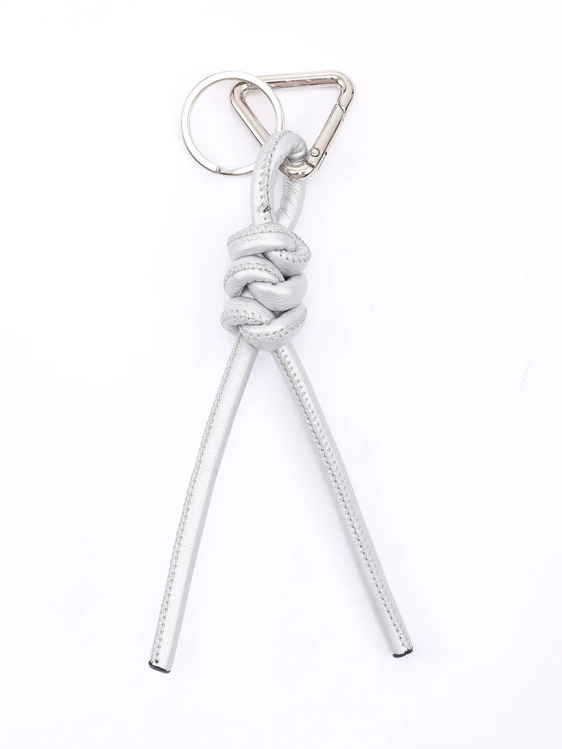New triangle key chain PU hand-woven diamond key ring bag pendant key chain