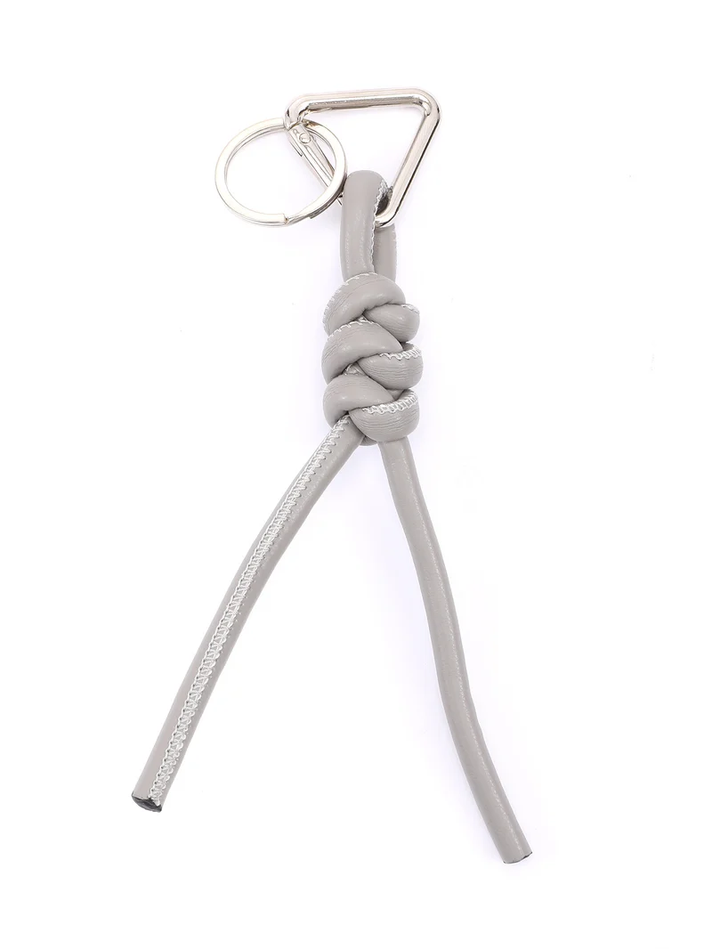 New triangle key chain PU hand-woven diamond key ring bag pendant key chain
