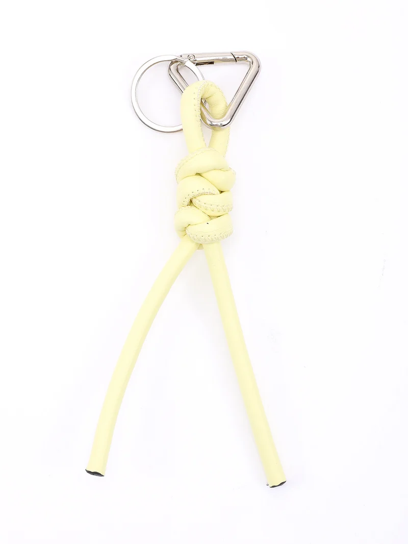 New triangle key chain PU hand-woven diamond key ring bag pendant key chain