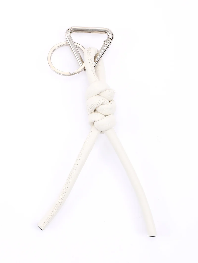 New triangle key chain PU hand-woven diamond key ring bag pendant key chain